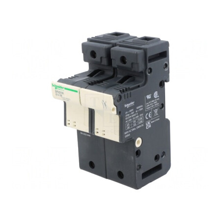 Suport Siguranță Șină DIN Poli 1 N DF221N | Electronic-mag.ro | Componente Electronice