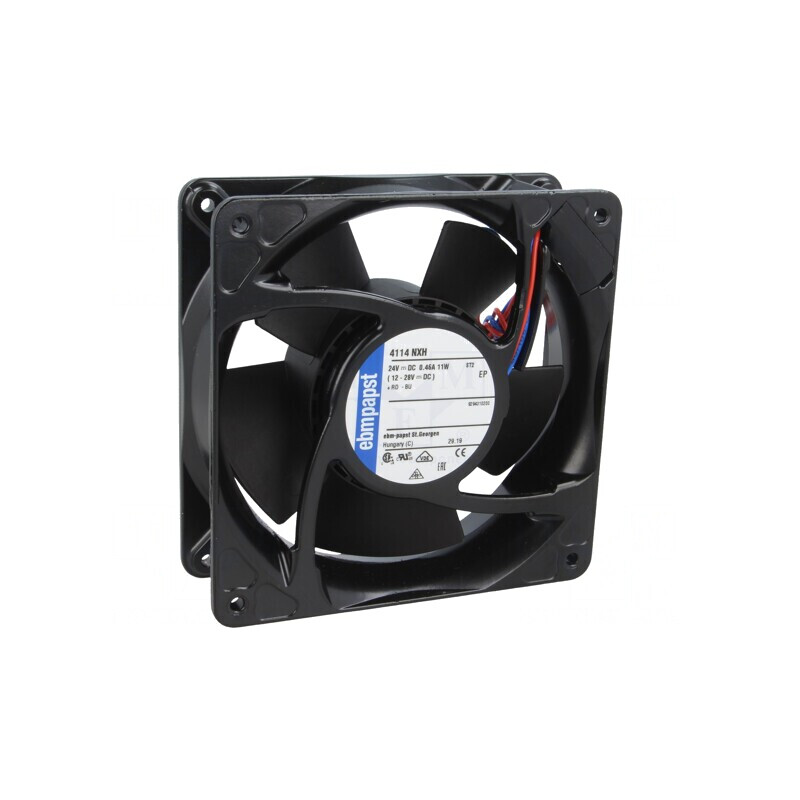 Ventilator axial 24VDC 119x119x38mm 237m3/h 59dBA cu bilă | Electronic-mag.ro | Componente Electronice