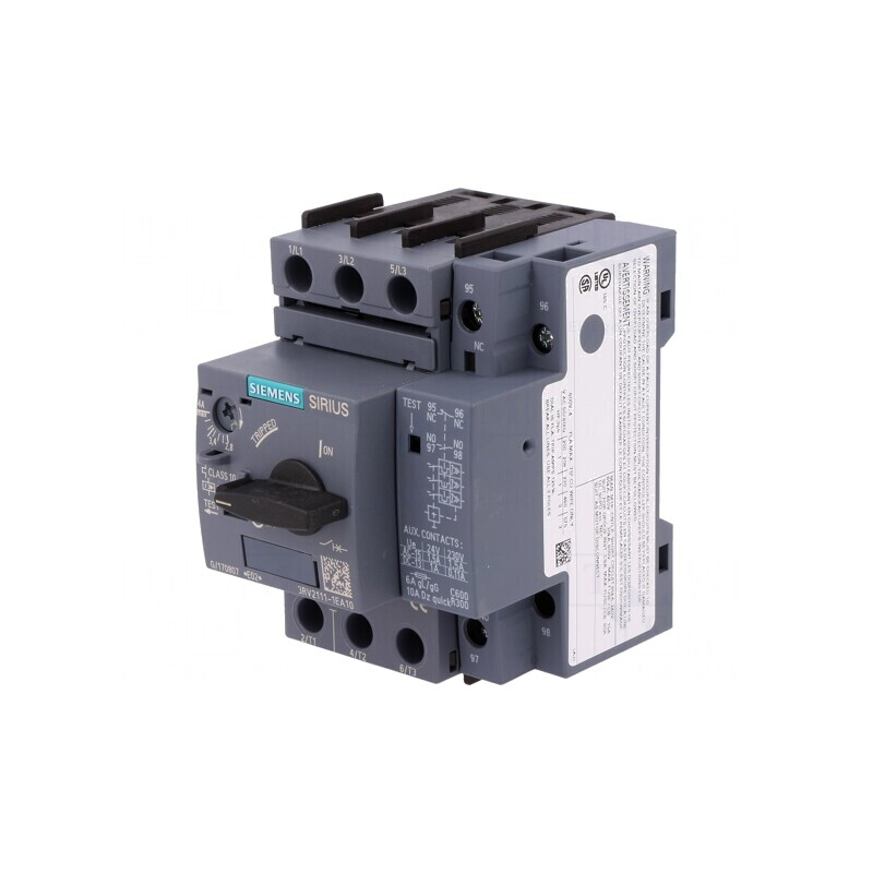 Întrerupător Motor 1.5kW 220-690VAC DIN 3RV2 | Electronic-mag.ro | Componente Electronice