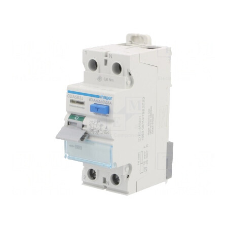 Întrerupător diferenţial 63A 30mA Poli 1N 240VAC | Electronic-mag.ro | Componente Electronice