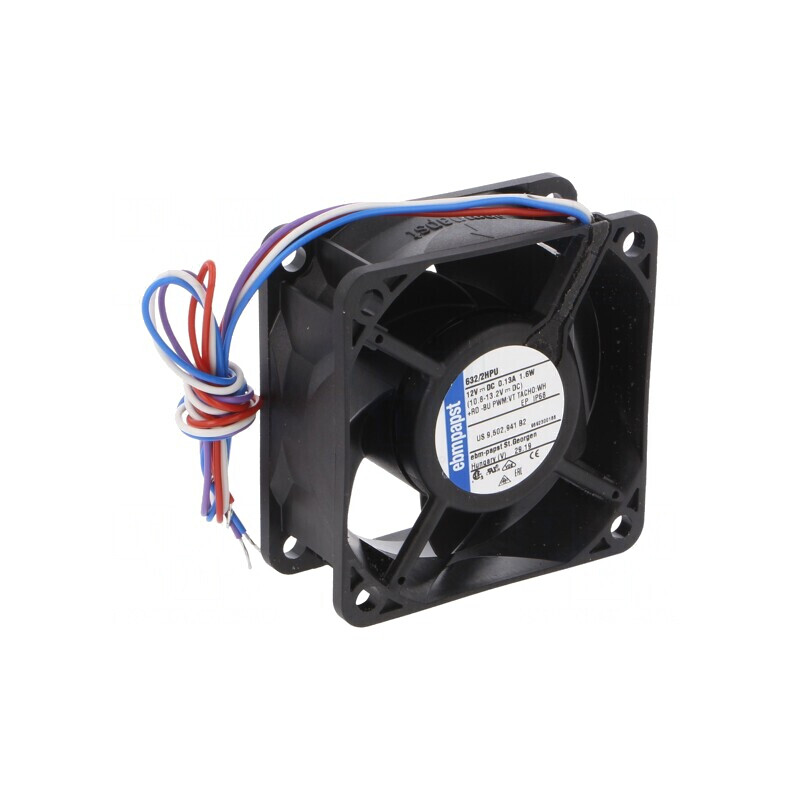 Ventilator DC axial 12V 60x60x25mm 43,5m3/h 35dBA cu rulmenti | Electronic-mag.ro | Componente Electronice