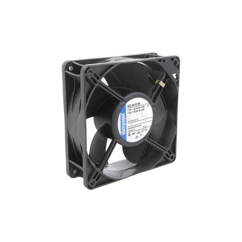 Ventilator axial EC 115VAC 119x119x38mm 175m3/h 42dBA | Electronic-mag.ro | Componente Electronice