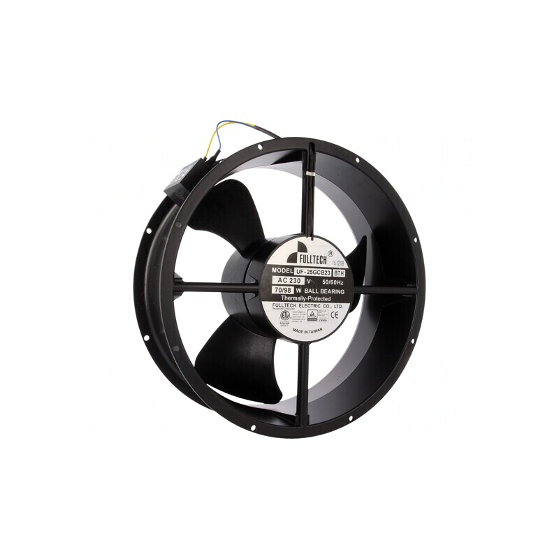 Ventilator axial AC 230V Ø254mm 1212m3/h 62dBA cu bilă | Electronic-mag.ro | Componente Electronice