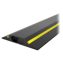 Protecţie Cabluri PVC 83mm x 3m Galben-Negru | Electronic-mag.ro | Componente Electronice