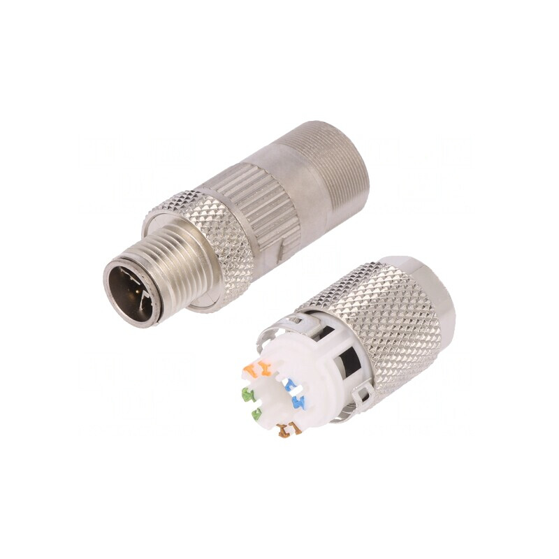 Mufă M12 8-Pin tată IDC IP67 drept Profinet | Electronic-mag.ro | Componente Electronice