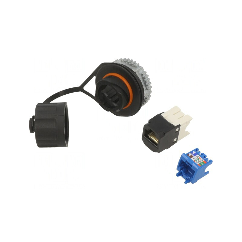 Soclu RJ45 Cat 6a 8p8c Fixare Rotire | Electronic-mag.ro | Componente Electronice