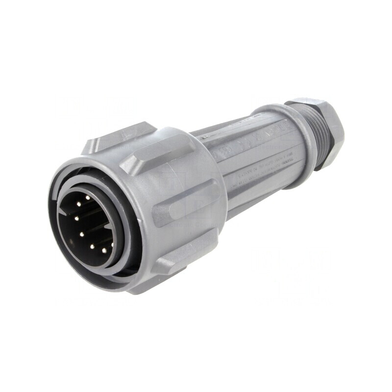 Conector Circular Mufă Tată 10 PIN-uri Alamă | Electronic-mag.ro | Componente Electronice