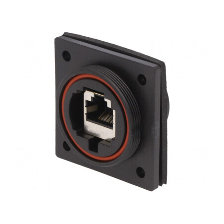 Adaptor Ethernet 8-PIN Cat 6a Poliamidă Aurit 1,5A PX0890 | Electronic-mag.ro | Componente Electronice