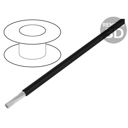 Cablu EcoGen EcoWire 1,5mm Negru 600V | Electronic-mag.ro | Componente Electronice