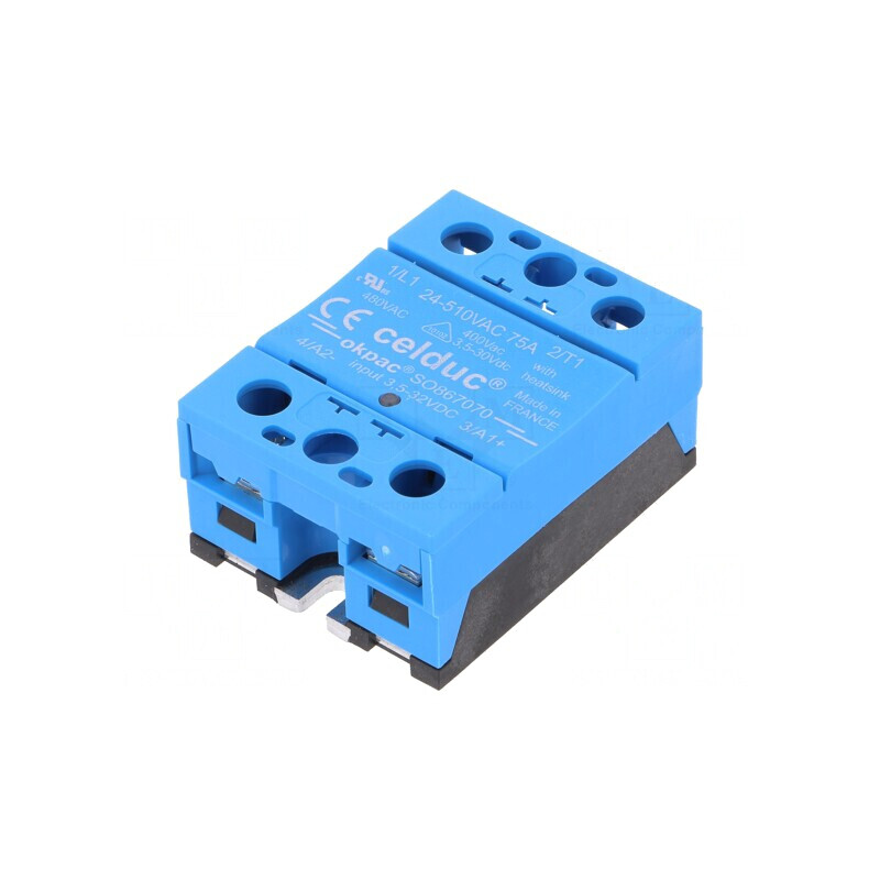 Releu Semiconductor 75A 1-Fazat 24-510VAC 3.5-32VDC | Electronic-mag.ro | Componente Electronice