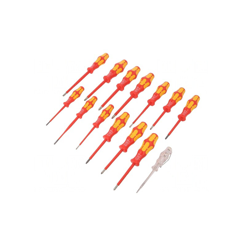 Kit Șurubelnițe Izolate 1kVAC Kraftform 14 Bucăți | Electronic-mag.ro | Componente Electronice