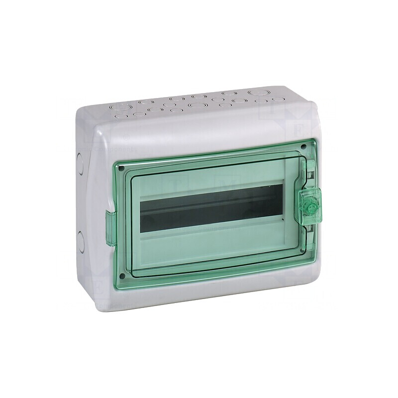 Carcasă pentru aparatură modulară IP65 gri deschis 18 module | Electronic-mag.ro | Componente Electronice