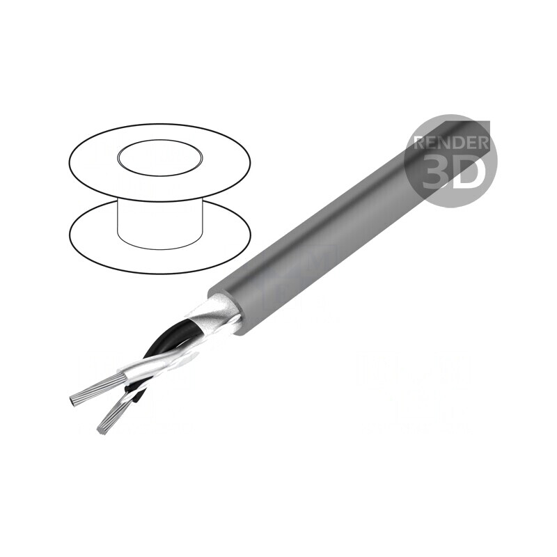 Cablu Pro-Tekt 2x22AWG 50m Cu | Electronic-mag.ro | Componente Electronice