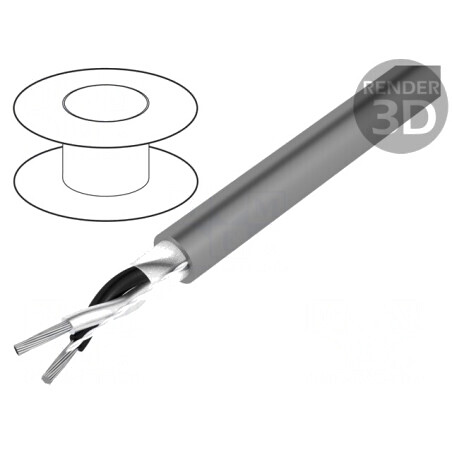 Cablu Pro-Tekt 2x22AWG 50m Cu | Electronic-mag.ro | Componente Electronice