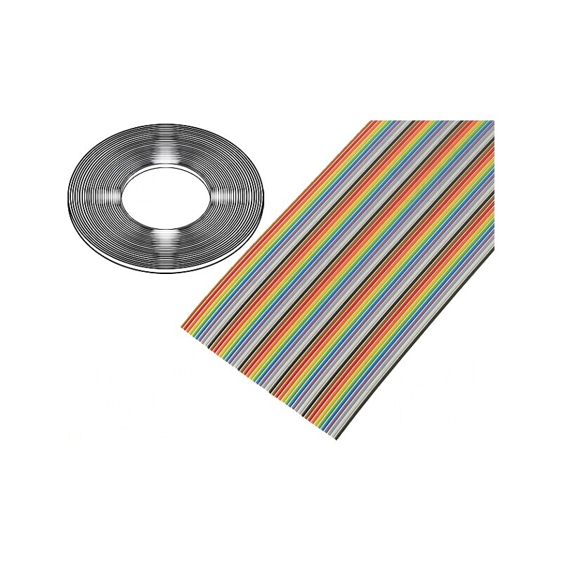 Cablu Bandă 1,27mm Cu 50x28AWG Neecranat PVC | Electronic-mag.ro | Componente Electronice