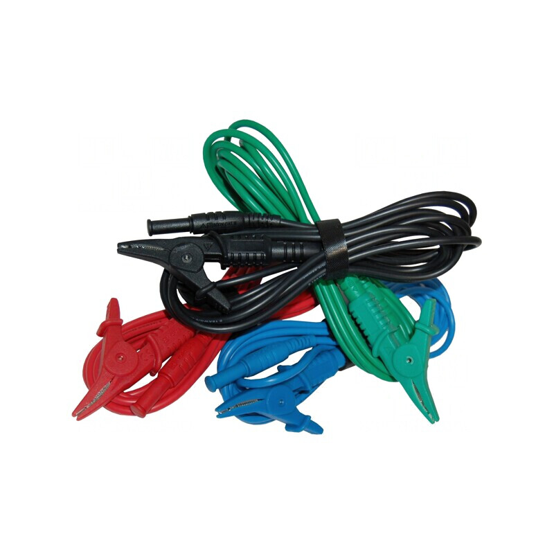 Cabluri de Măsurare 3m cu Mufă Banană 4mm și Clemă Crocodil KEW7141B | Electronic-mag.ro | Componente Electronice