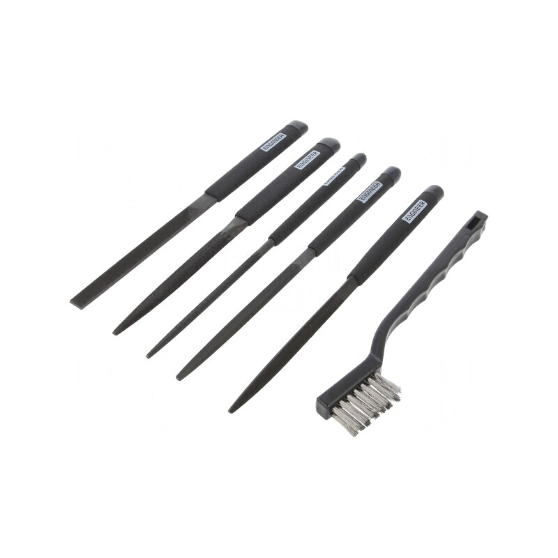 Set pile rașpel 215mm cu geantă, 5 buc. | Electronic-mag.ro | Componente Electronice