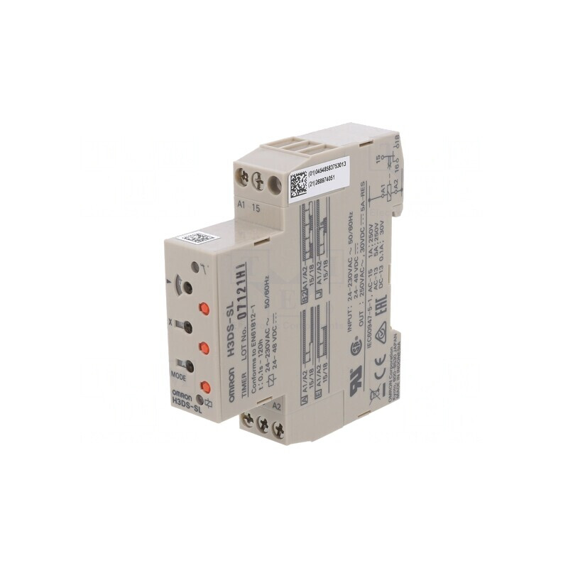 Timer Programabil 0,1s-120h SPDT 250VAC 5A 24-230VAC 24-48VDC | Electronic-mag.ro | Componente Electronice