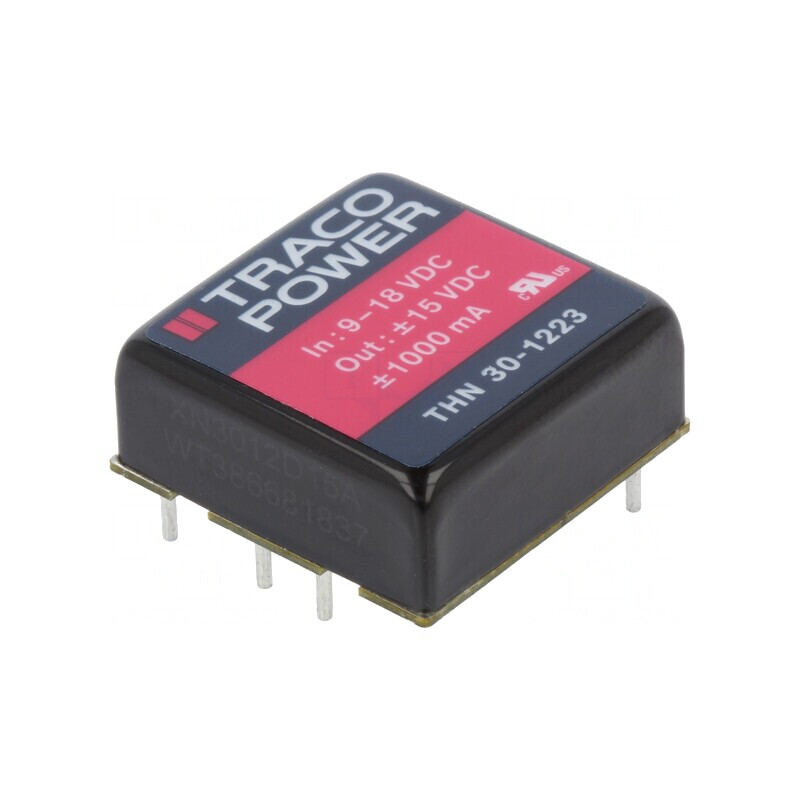 Convertor DC/DC 30W 9-18V la 15V/-15V | Electronic-mag.ro | Componente Electronice