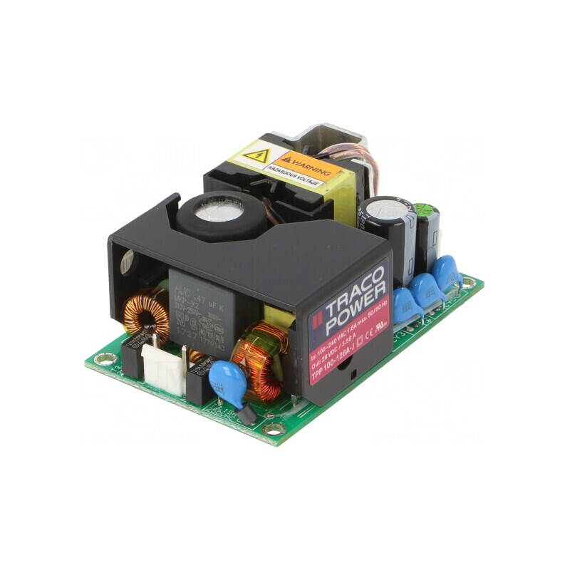Alimentator Pulsatoriu Deschis 100W 120-370VDC 85-264VAC TPP 100-128A-J | Electronic-mag.ro | Componente Electronice