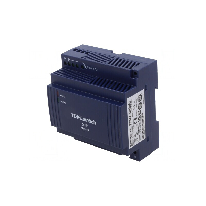 Alimentator 75W 15VDC pentru şină DIN | Electronic-mag.ro | Componente Electronice