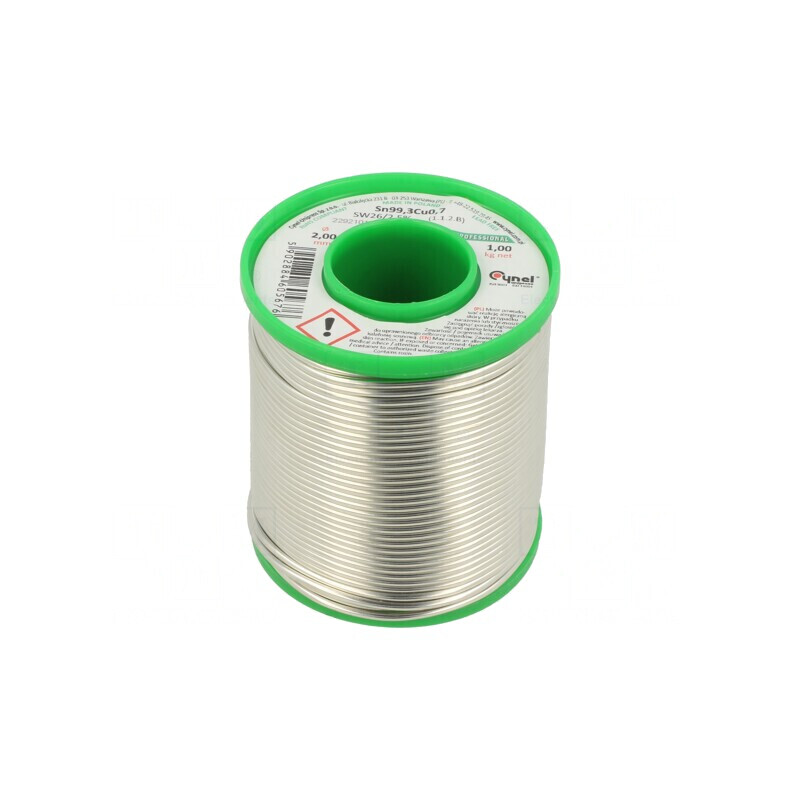 Sârmă de Lipit fără Plumb Sn99,3Cu0,7 2mm 1000g | Electronic-mag.ro | Componente Electronice