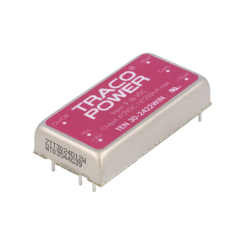 Convertor DC/DC 30W 9-36V la 12V/-12V | Electronic-mag.ro | Componente Electronice