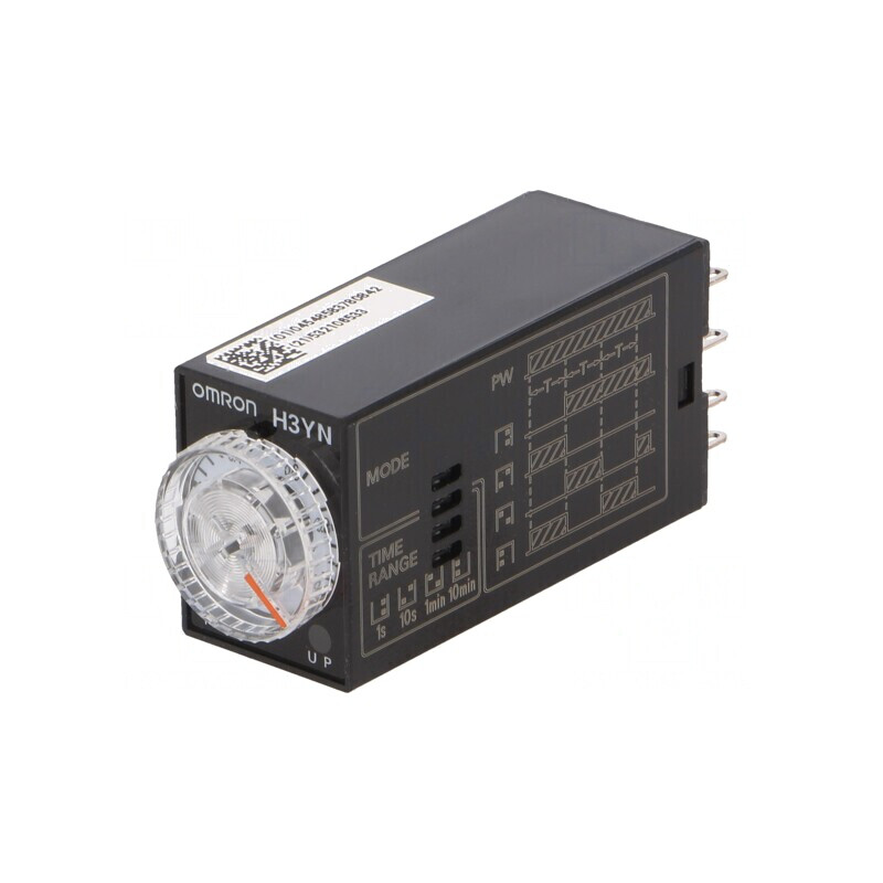 Timer Electric 0,1s-10min DPDT 250VAC 5A 100-120VAC 8 PIN | Electronic-mag.ro | Componente Electronice