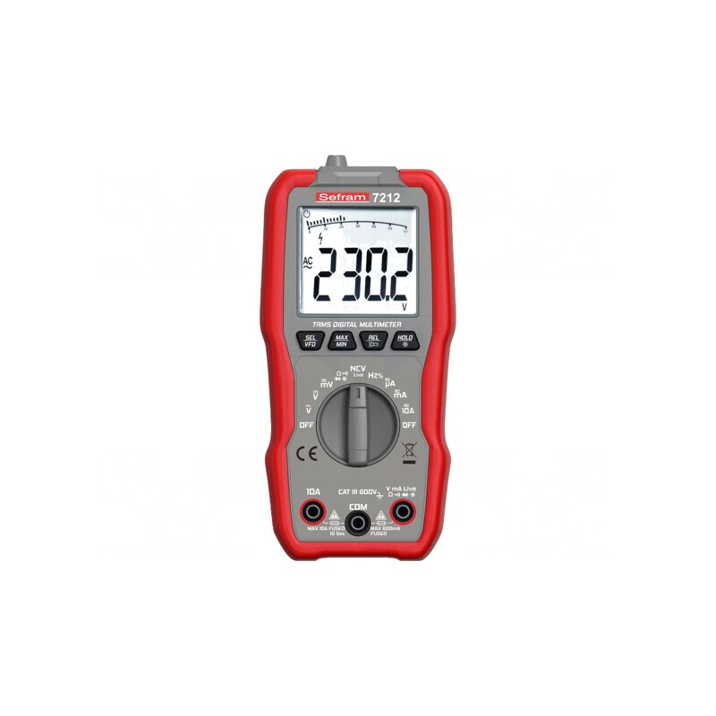 Multimetru Digital LCD SEFRAM7212 6000 Contează | Electronic-mag.ro | Componente Electronice