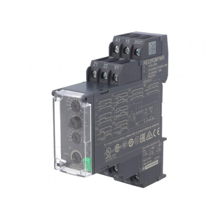 Timer 0,05s-300h DPDT 250VAC 8A Ualim 24-240VAC/DC | Electronic-mag.ro | Componente Electronice