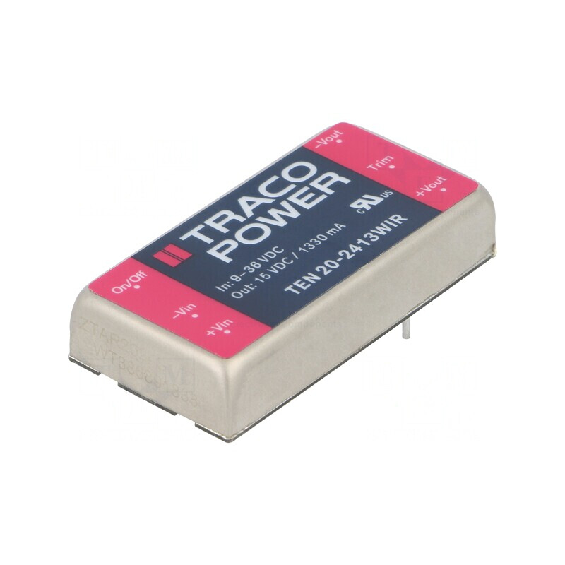 Convertor DC/DC 20W 9-36V la 15V 1330mA | Electronic-mag.ro | Componente Electronice