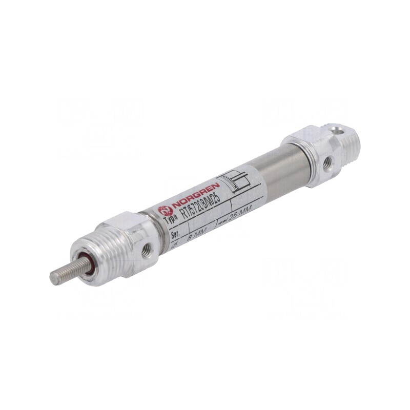 Cilindru pneumatic rotund 8mm x 25mm | Electronic-mag.ro | Componente Electronice