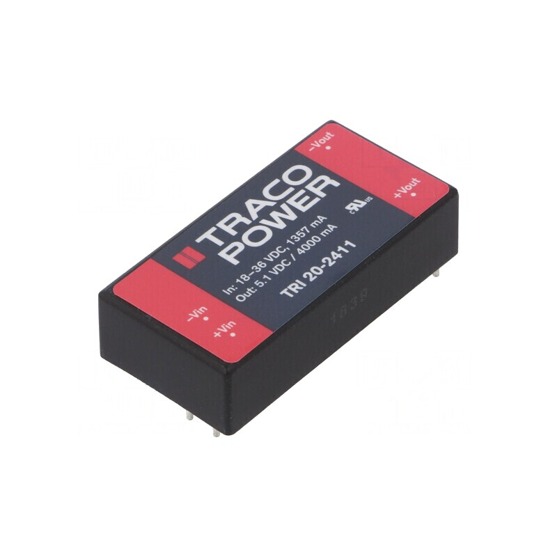 Convertor DC/DC 20W 18-36V la 5.1V 4A | Electronic-mag.ro | Componente Electronice