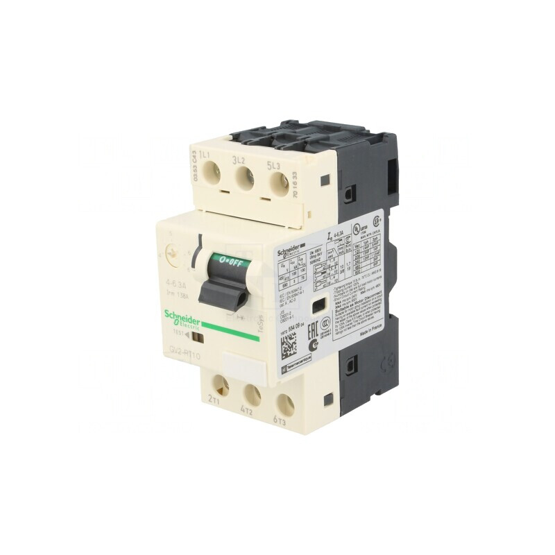 Întrerupător Motor 2,2kW 230-690V DIN IP20 GV2RT10 | Electronic-mag.ro | Componente Electronice