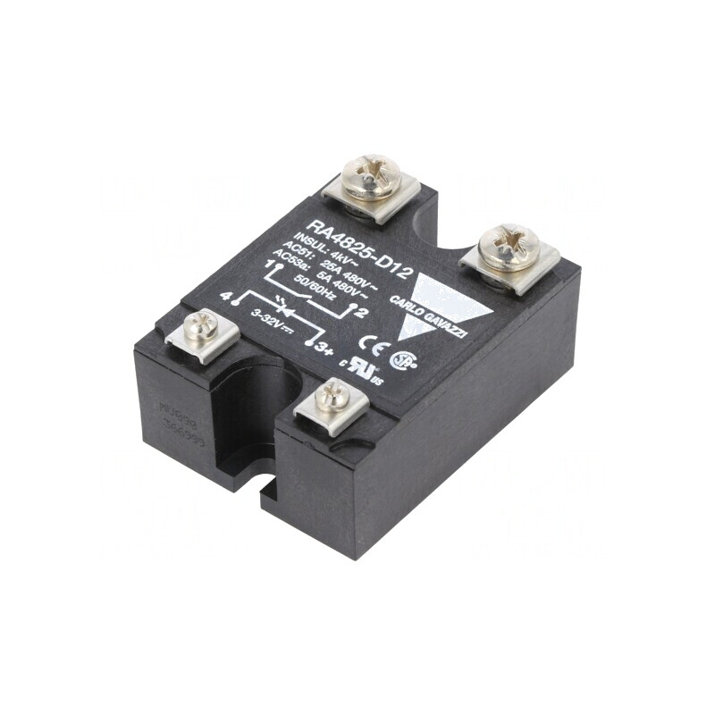 Releu Semiconductor 1-Fazat 25A 3-32VDC 42-530VAC | Electronic-mag.ro | Componente Electronice