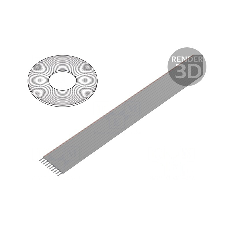 Cablu Bandă PVC 10x28AWG 100FT | Electronic-mag.ro | Componente Electronice