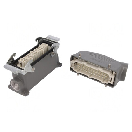 Conector HDC Tătă Mamă 24B 24+PE | Electronic-mag.ro | Componente Electronice