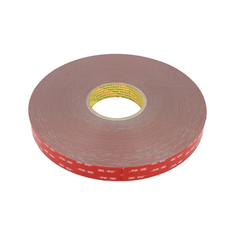 Bandă adezivă acrilică gri 25mm x 33m 3M VHB | Electronic-mag.ro | Componente Electronice