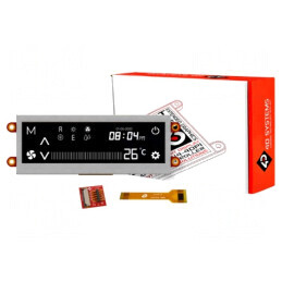 Afișaj TFT 3.9" 480x128 cu Interfață GPIO și I2C-Master | Electronic-mag.ro | Componente Electronice