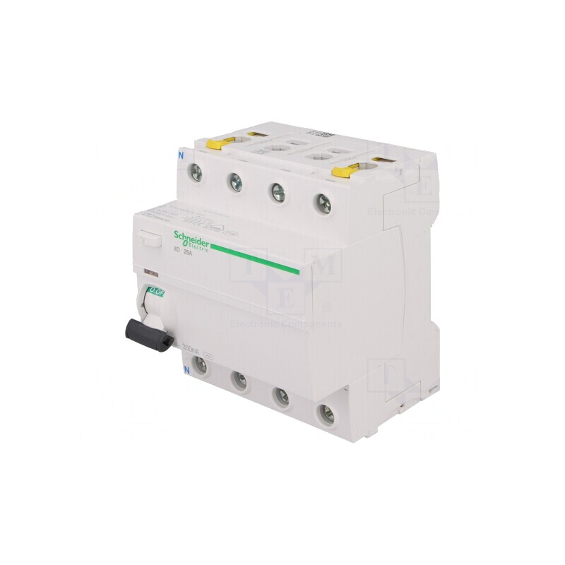 Întrerupător Diferențial 25A 300mA 4 Poli 400VAC | Electronic-mag.ro | Componente Electronice