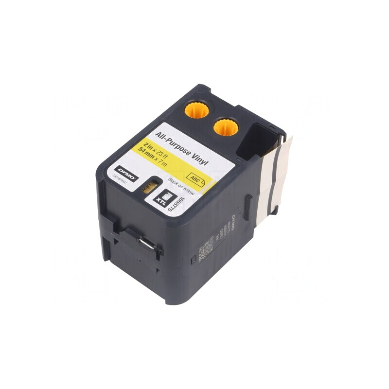 Bandă Galbenă 54mm x 7m cu Caracter Negru | Electronic-mag.ro | Componente Electronice