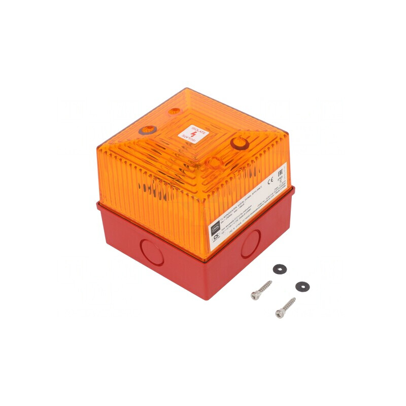 Semnalizator Luminos Flash Ambră FL40 230VAC IP65 | Electronic-mag.ro | Componente Electronice