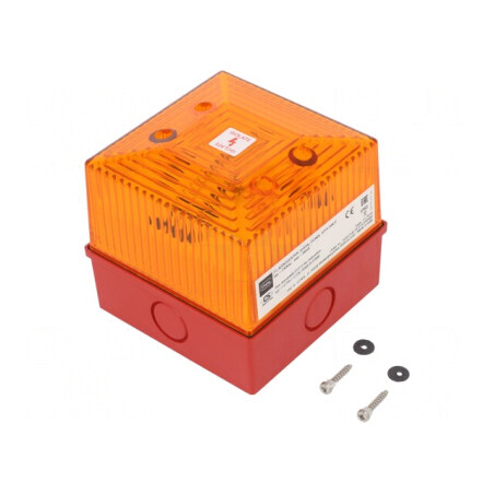 Semnalizator Luminos Flash Ambră FL40 230VAC IP65 | Electronic-mag.ro | Componente Electronice