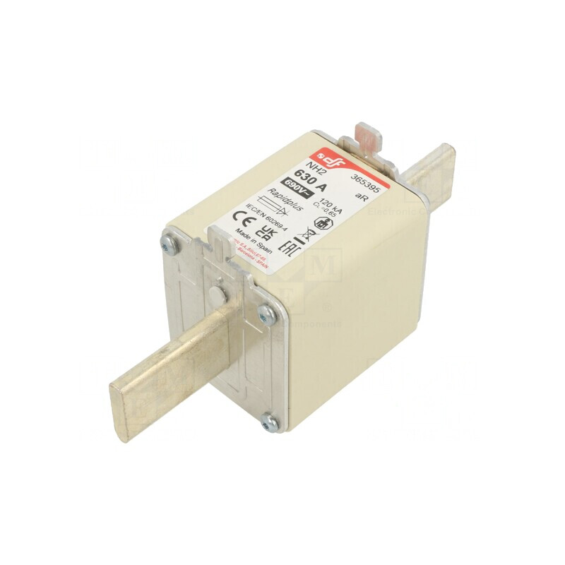 Siguranță aR 630A 690VAC/550VDC NH2 Argintie | Electronic-mag.ro | Componente Electronice