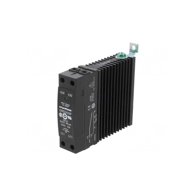 Releu Semiconductor Monofazat 20A 4-32VDC 24-280VAC | Electronic-mag.ro | Componente Electronice