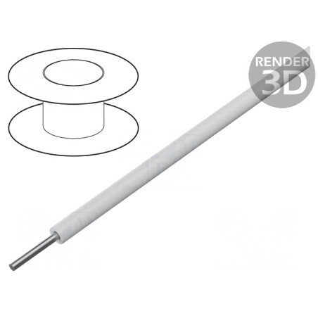 Cablu Cu 22AWG PVC Alb 305m | Electronic-mag.ro | Componente Electronice