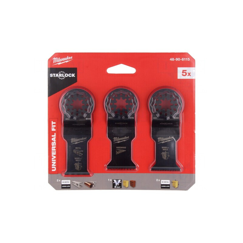 Set lame ferăstrău multitool, lemn, metal, 5 buc. | Electronic-mag.ro | Componente Electronice