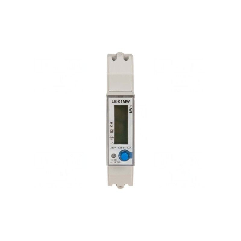 Contor Digital 1-Fază LCD pentru Șină DIN | Electronic-mag.ro | Componente Electronice