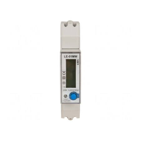 Contor Digital 1-Fază LCD pentru Șină DIN | Electronic-mag.ro | Componente Electronice