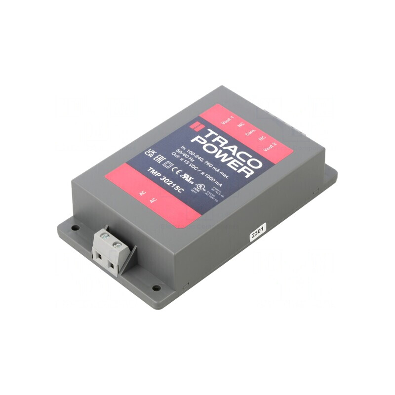Alimentator Pulsatoriu Încastrabil 30W 15VDC 1A | Electronic-mag.ro | Componente Electronice